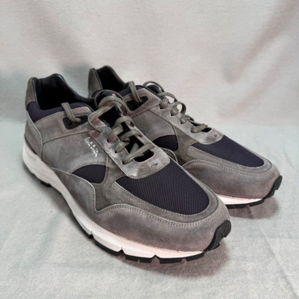 Paul Smith Gorio Grey Sneakers Suede Mesh Vibram Sole Designer Luxury Low Top 12